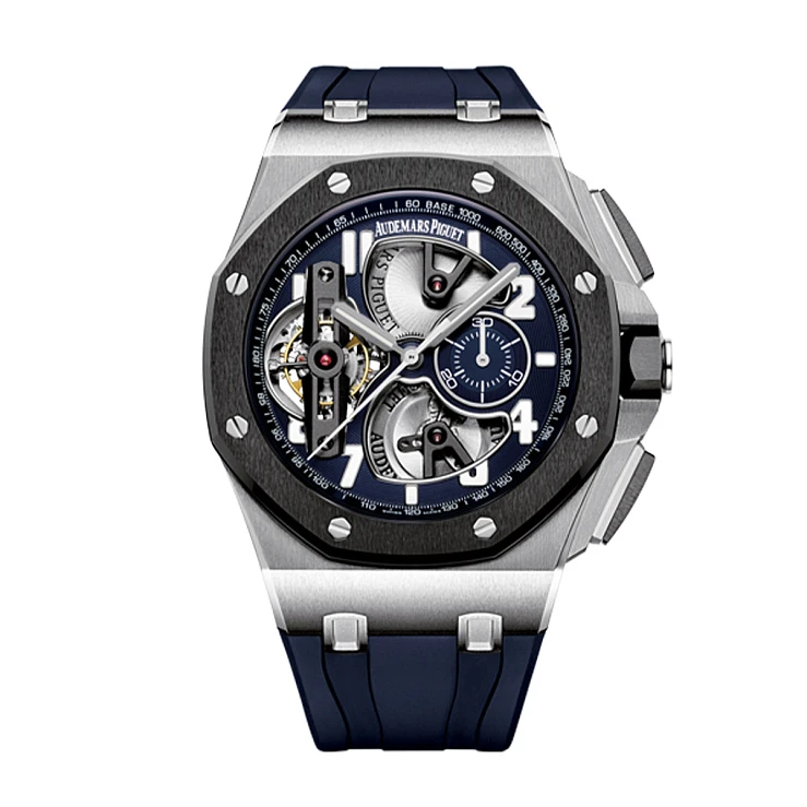 Audemars Piguet Royal Oak Offshore 10 Days Tourbillon Chronograph Platinum & Ceramic Men's Watch - Premium Luxury Product