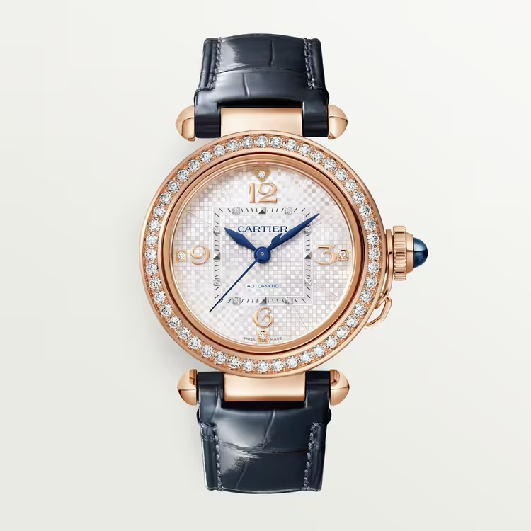 Cartier Pasha De Cartier 18K Rose Gold & Diamonds Lady's Watch - Premium Luxury Product