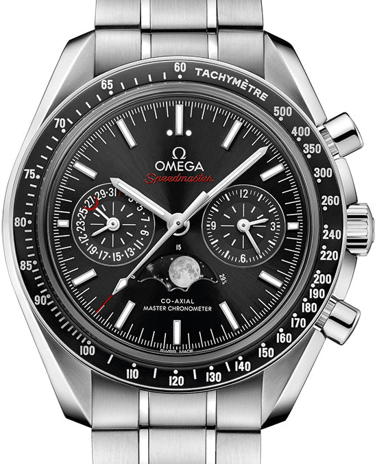 Omega Speedmaster Two Counters MoonPhase Stainless steel & Ceramic Men's Watch