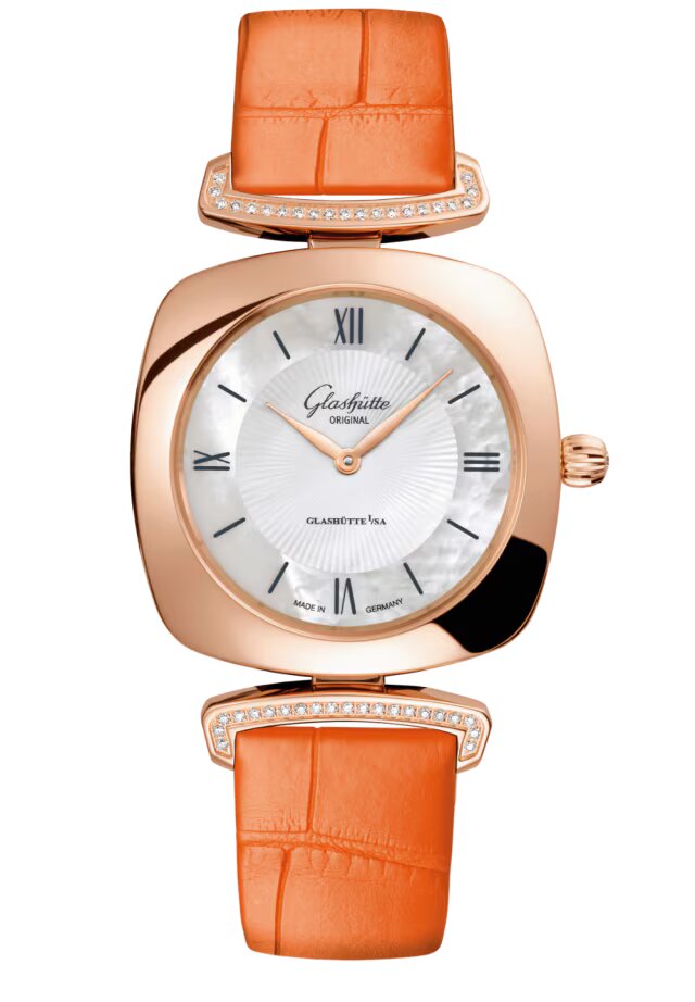 Glashutte Original Lady Collection Pavonia 18K Red Gold & Diamonds Lady's Watch - Premium Luxury Product