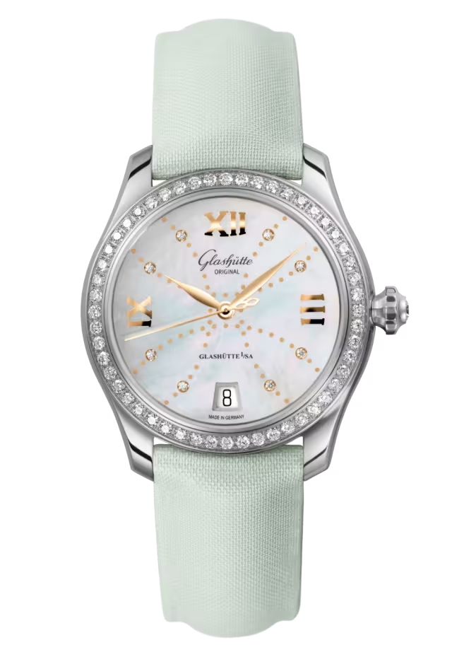 Glashutte Original Lady Collection Serenade Stainless steel & Diamonds Lady's Watch - Premium Luxury Product