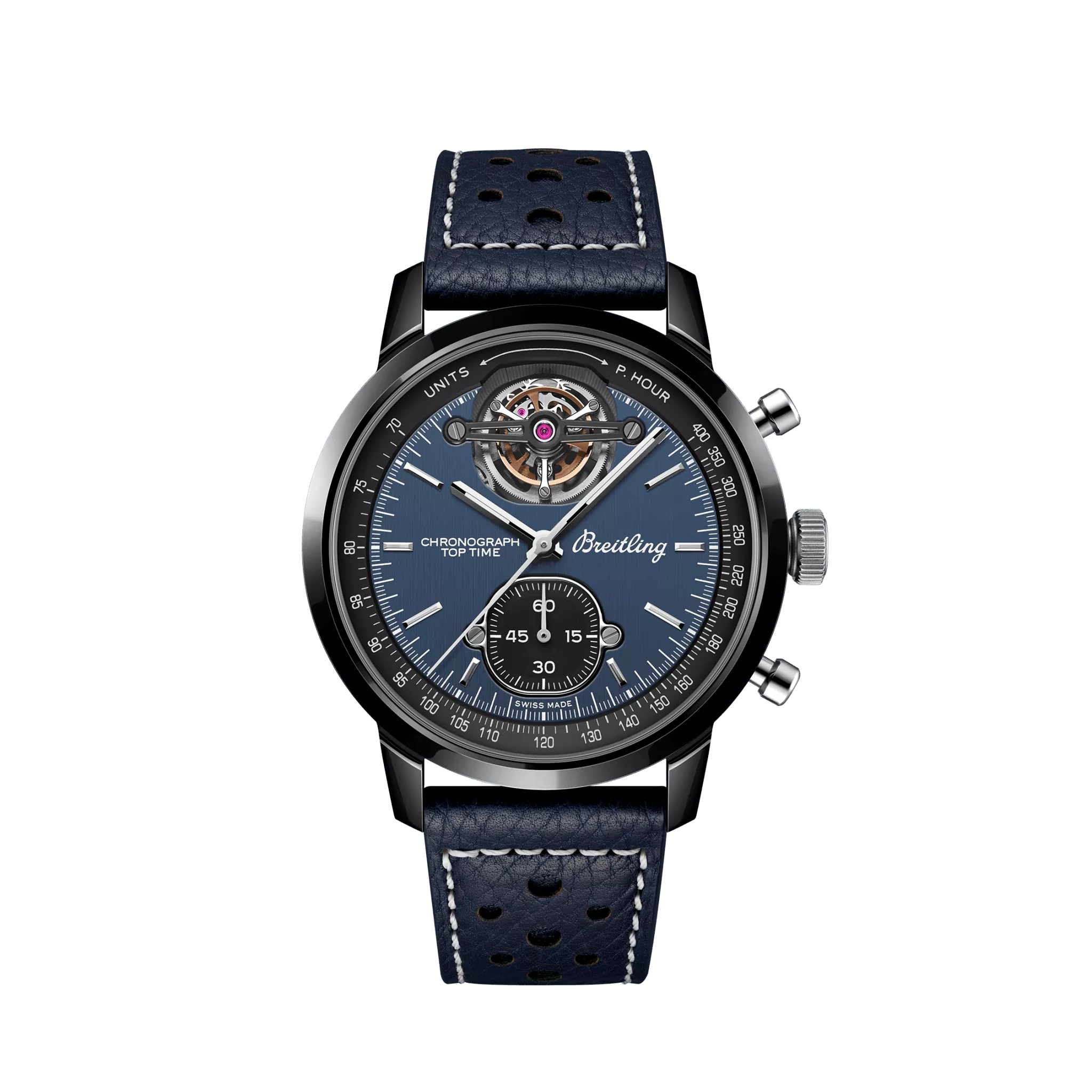 Breitling Top Time B21 Shelby Cobra Chronograph Tourbillon Ceramic & Titanium Men's Watch