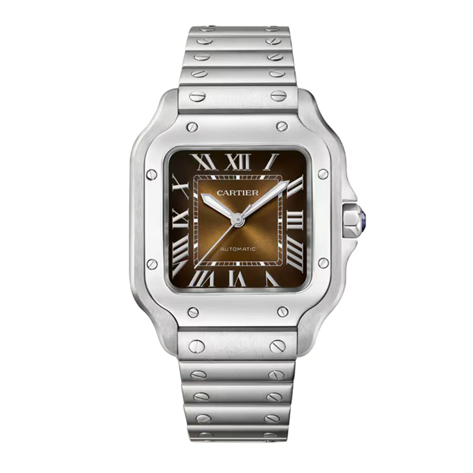 Cartier Santos de Cartier Stainless Steel Men's Watch - Premium Luxury Product