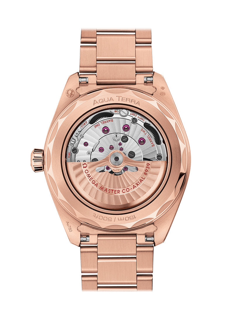 Omega Seamaster Aqua Terra GMT Chronometer 18K Sedna™ gold Men's Watch - Premium Luxury Product