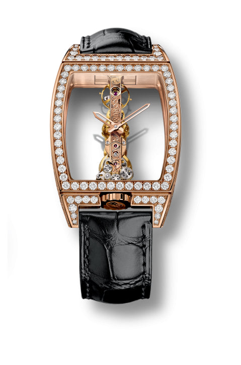 Corum Golden Bridge 18K Rose Gold & Diamonds Lady's Watch