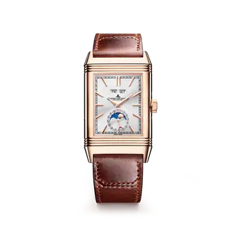 Jaeger-Lecoultre Reverso Tribute Duoface Calendar 18K Rose Gold Men's Watch