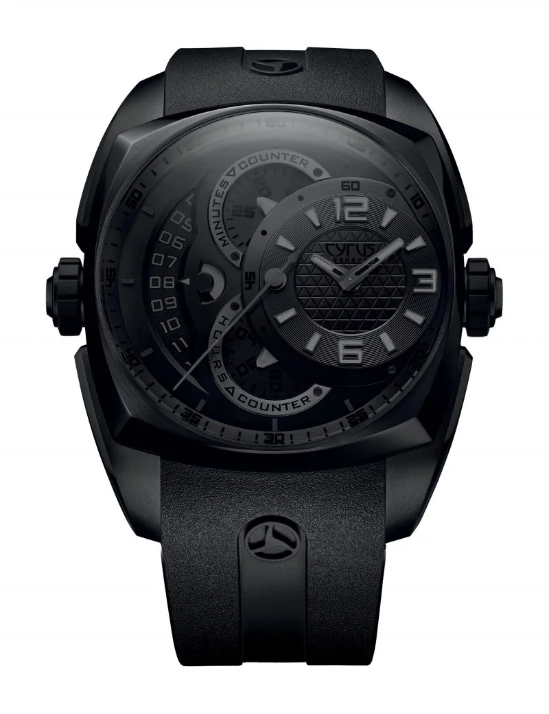 Cyrus Klepcys Chronograph Black DLC Steel Men's Watch - Premium Luxury Product
