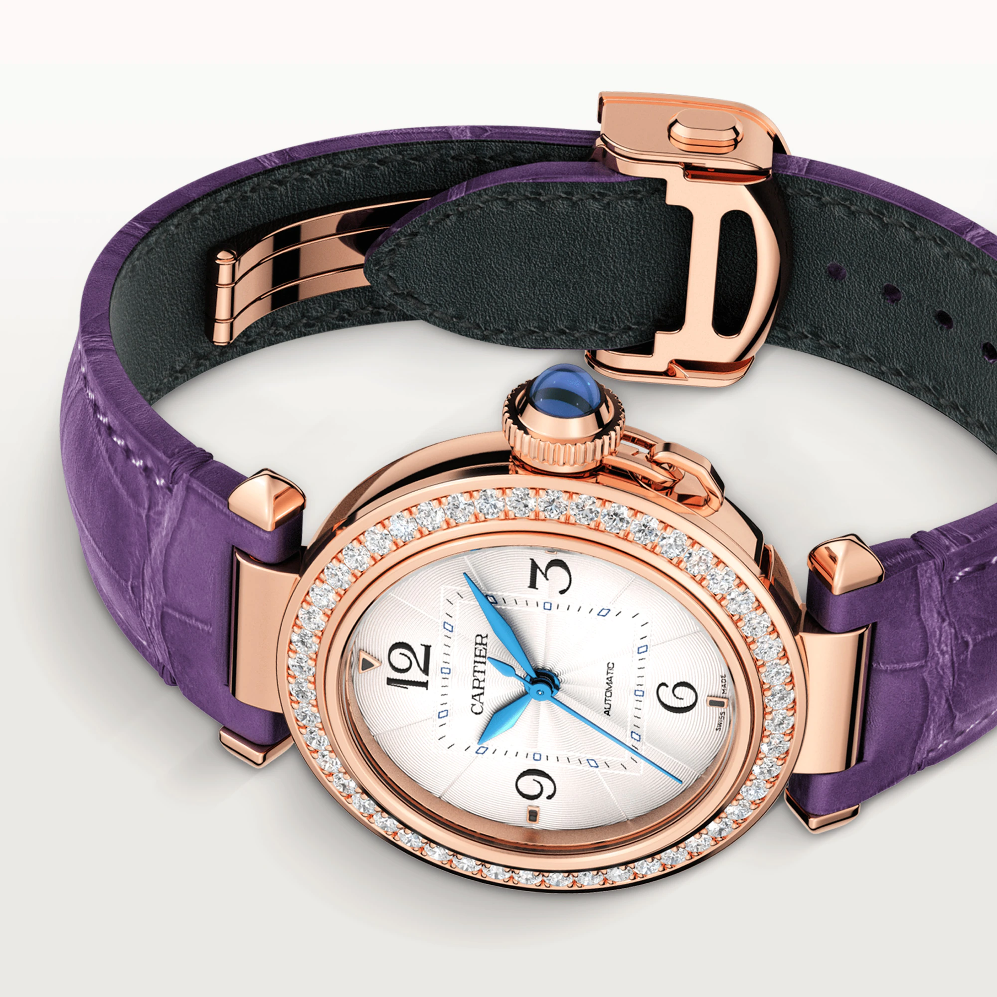 Cartier Pasha 35 mm Rose Gold & Diamonds Lady's Watch - Premium Luxury Product