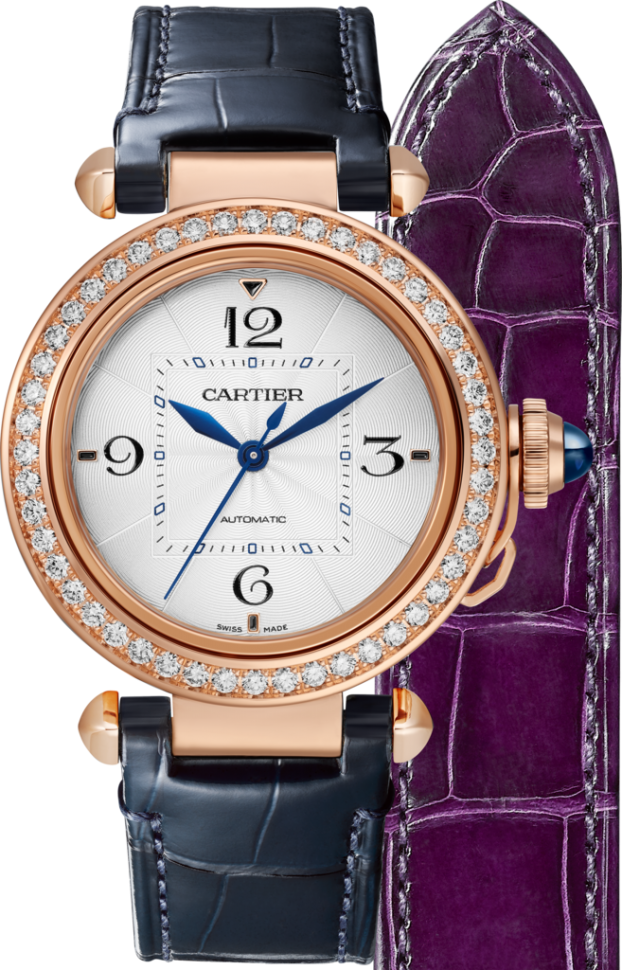 Cartier Pasha 35 mm Rose Gold & Diamonds Lady's Watch - Premium Luxury Product