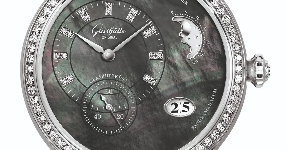 Glashutte Original Pano Matic Luna Stainless steel Ladies Watch