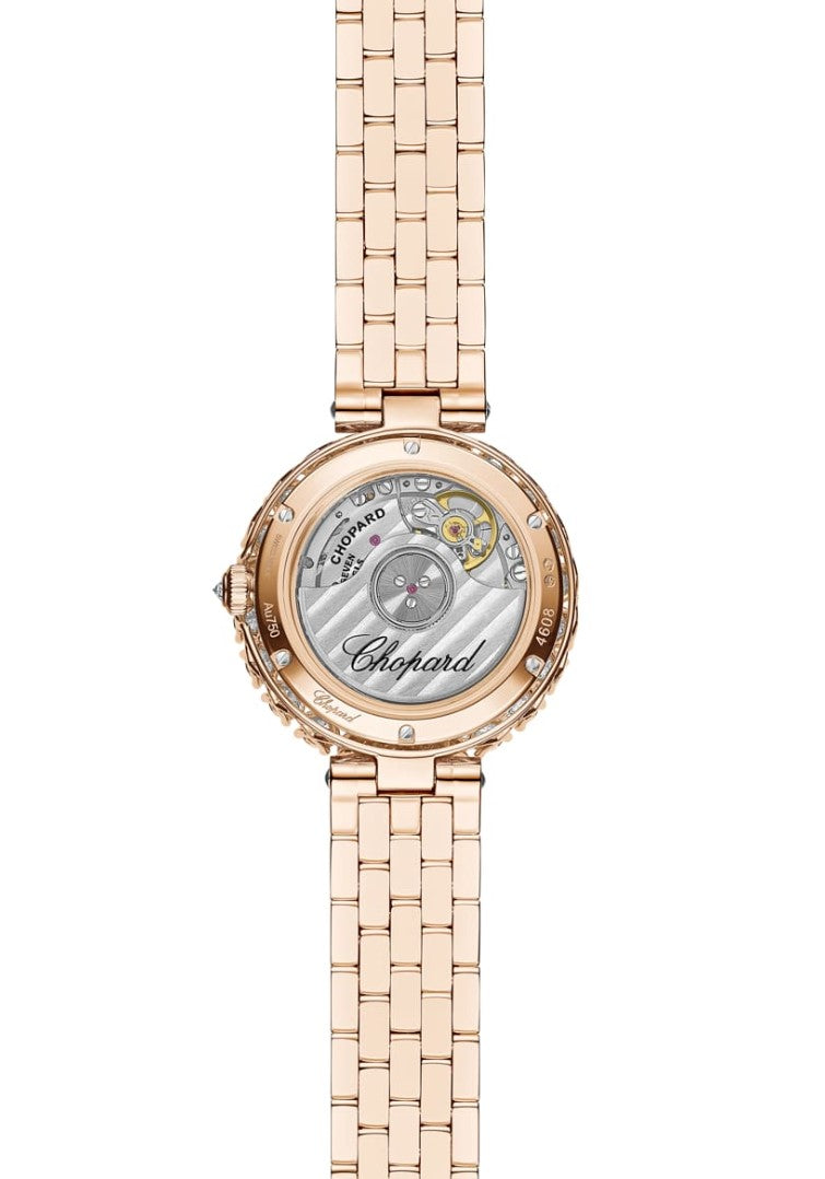 Chopard L’Heure Du Diamant Round Small 18K Rose Gold & Diamonds Ladies Watch