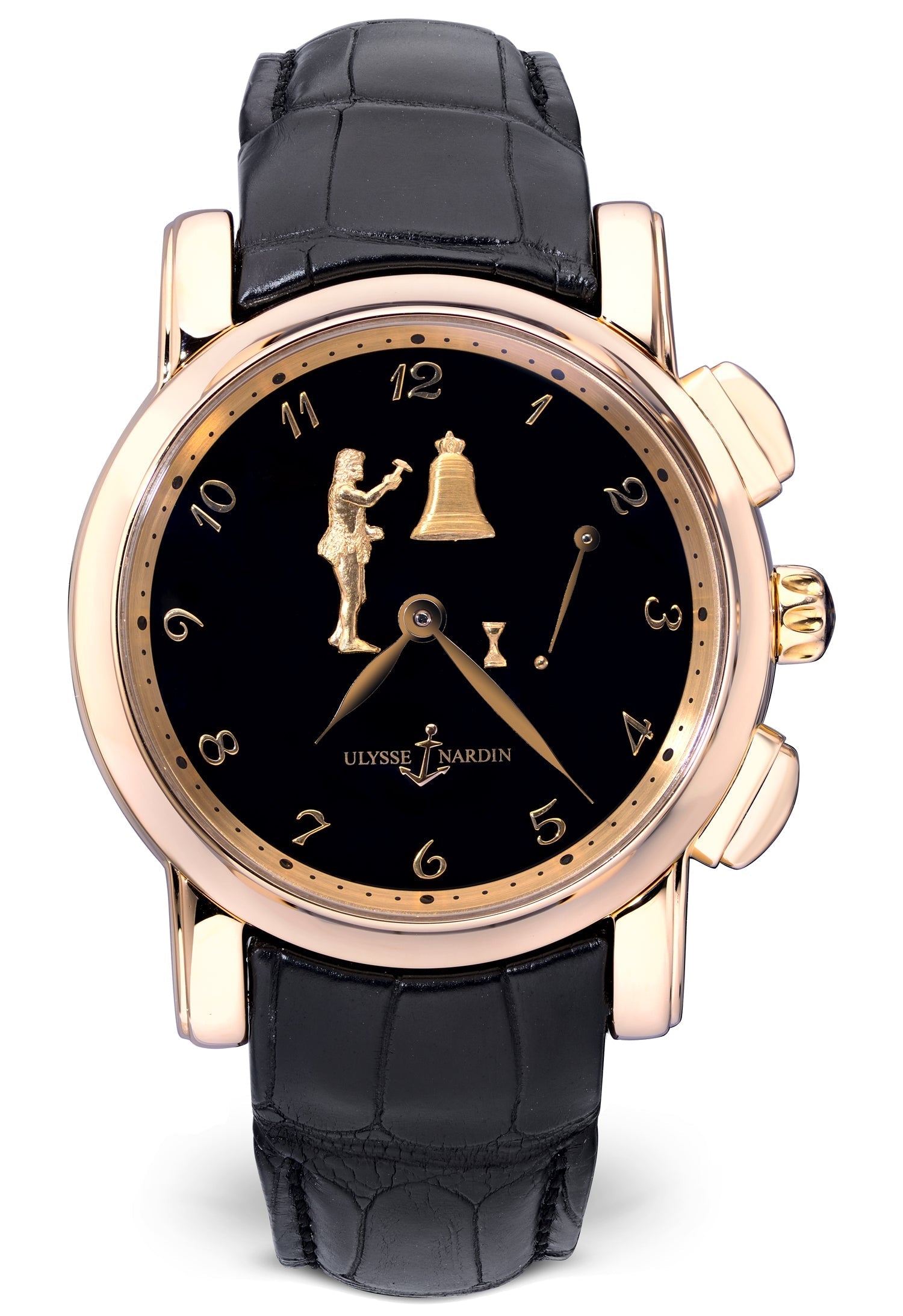 Ulysse Nardin Sonata Hourstriker 18K Rose Gold Men's Watch