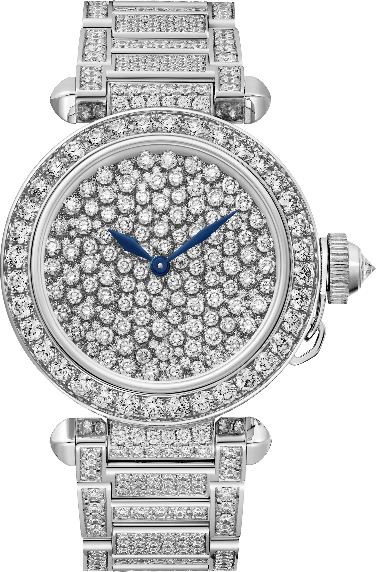 Cartier Pasha 35 mm White Gold & Diamonds Lady's Watch - Premium Luxury Product