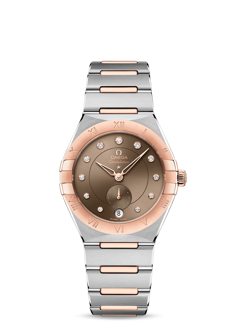 Omega Constellation Co-Axial Master Chronometer Small seconds Stainless steel & Sedna™ Gold & Diamonds Lady’s Watch - Premium Luxury Product