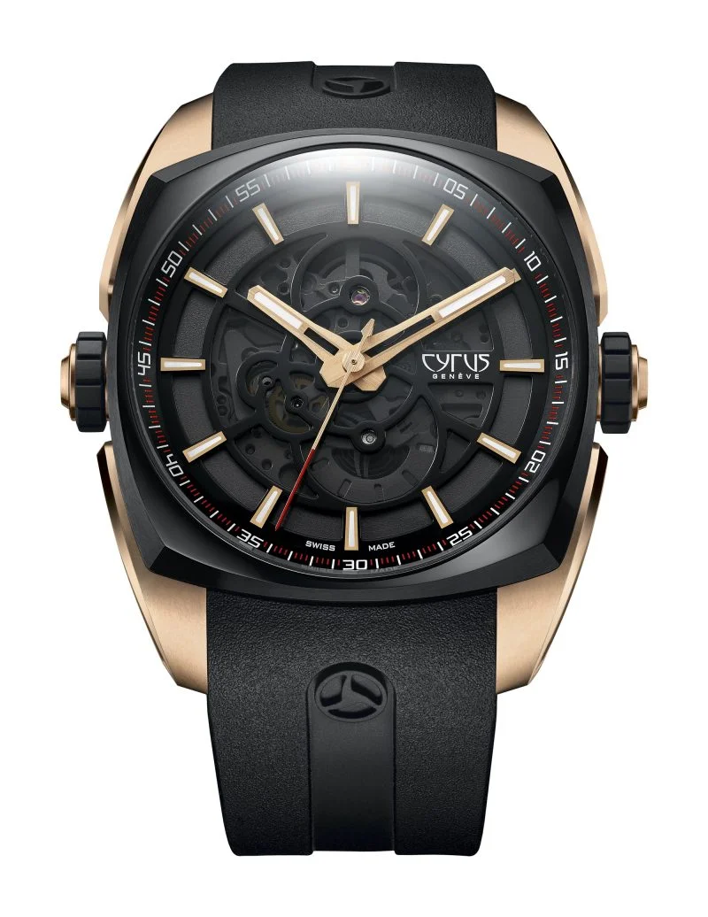 Cyrus Klepcys Solo Tempo 18K Rose Gold & Black DLC Steel Men's Watch - Premium Luxury Product