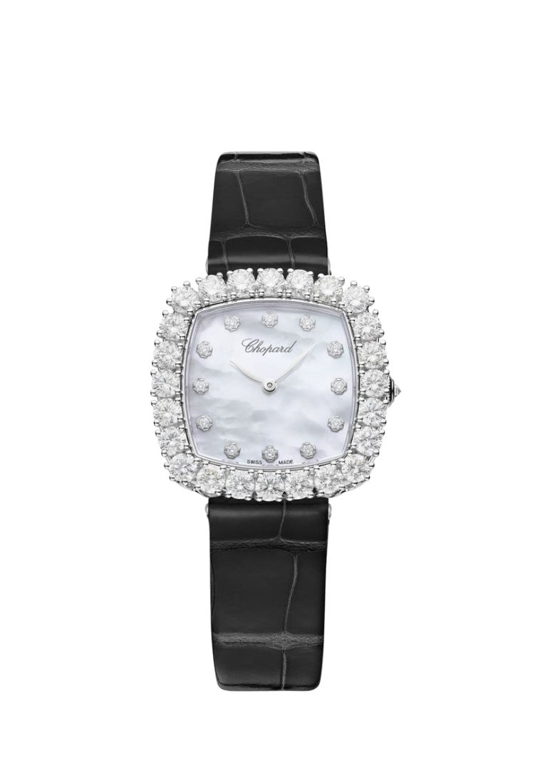 Chopard L’Heure Du Diamant 18K White & Diamonds Ladies Watch