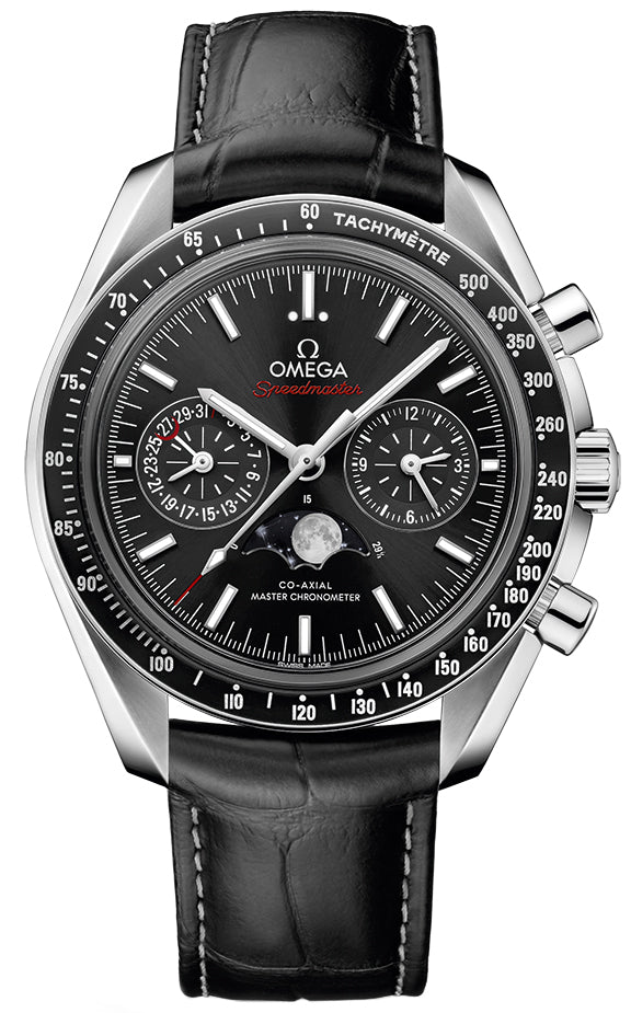 Omega Speedmaster Two Counters MoonPhase Stainless steel & Ceramic Men's Watch - Premium Luxury Product