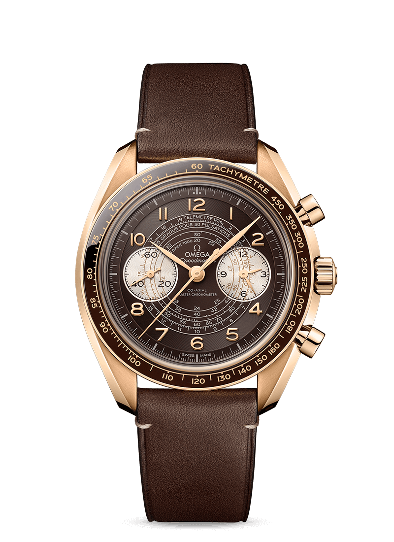 Omega Speedmaster Co-Axial Master Chronometer Chronograph 18K Bronze Gold Man's Watch - Premium Luxury Product