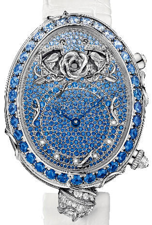 Breguet Reine de Naples Grande Complication 18K White Gold & Diamonds & Sapphires Lady's Watch - Premium Luxury Product
