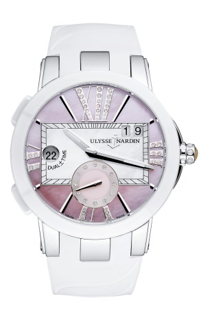 Ulysse Nardin Executive Dual Time Stainless steel & Ceramic Lady's Watch