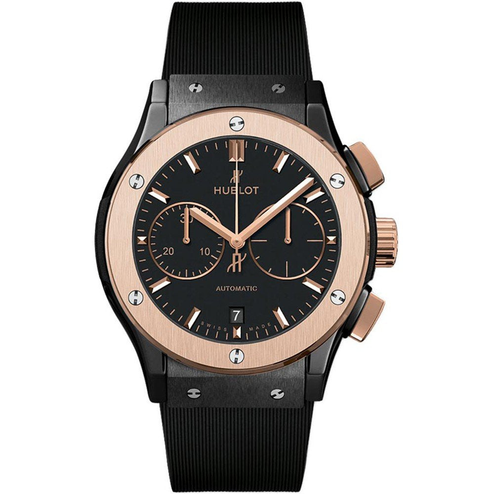 Hublot Classic Fusion Ceramic & 18K King Gold Men's Watch - Premium Luxury Product