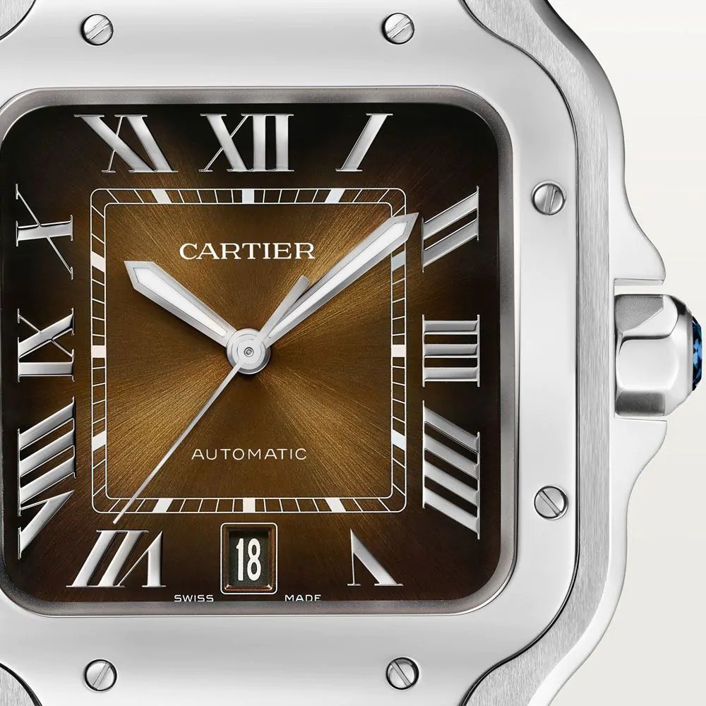 Cartier Santos de Cartier Stainless Steel Men's Watch - Premium Luxury Product