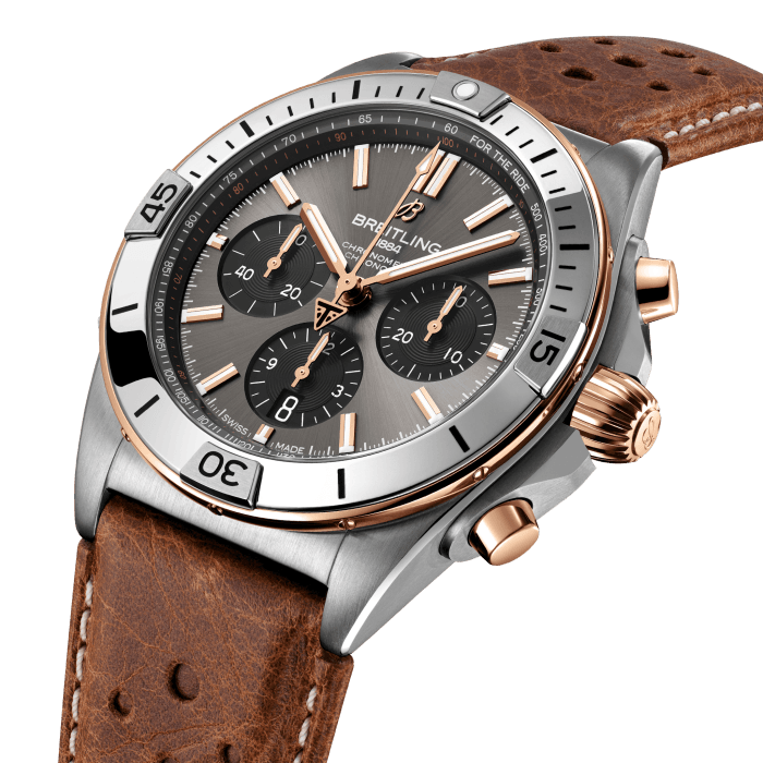 Breitling Chronomat Chronograph  Titanium & 18k Red Gold Men's Watch