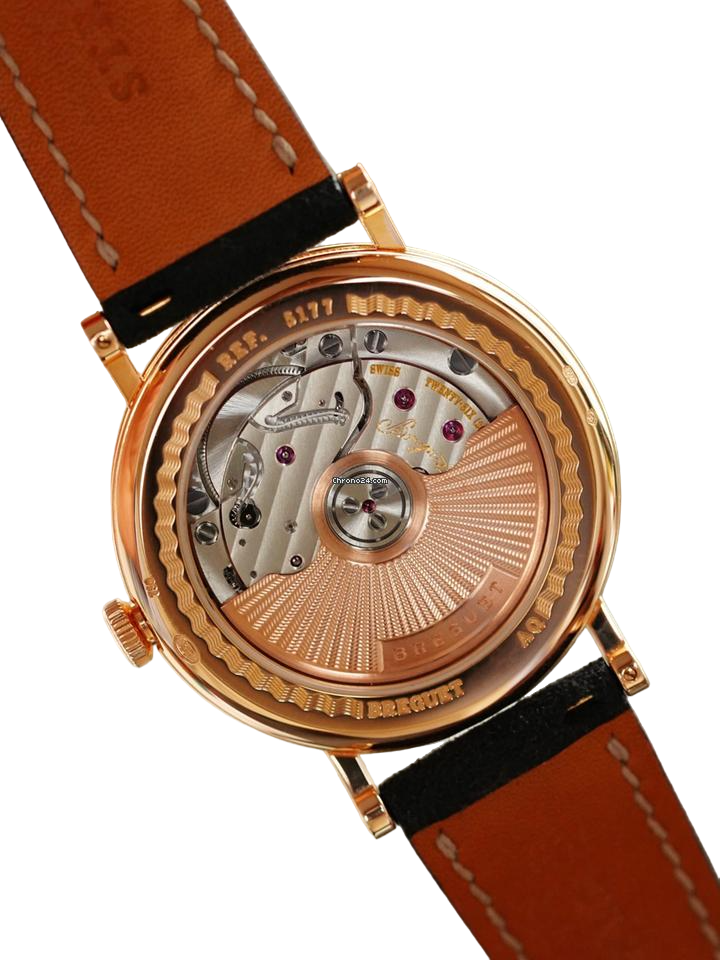 Breguet Classique Moon Phase 18k Rose Gold & Diamonds Men's Watch - Premium Luxury Product