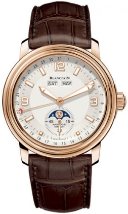 Blancpain Leman Moon Phase Complete Calendar 18K Rose gold Men Watch - Premium Luxury Product