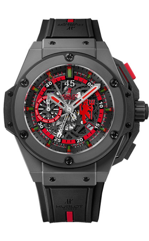 Hublot King Power Red Devil Manchester United Chronograph Ceramic Men's Watch - Premium Luxury Product