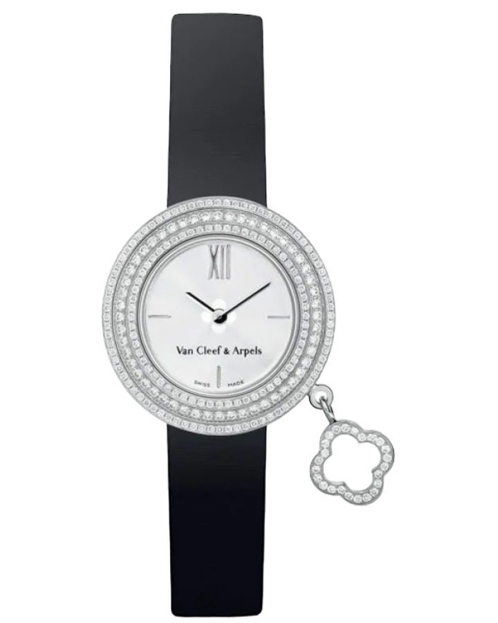 Van Cleef & Arpels Charms 18K White Gold & Diamonds Lady's Watch - Premium Luxury Product