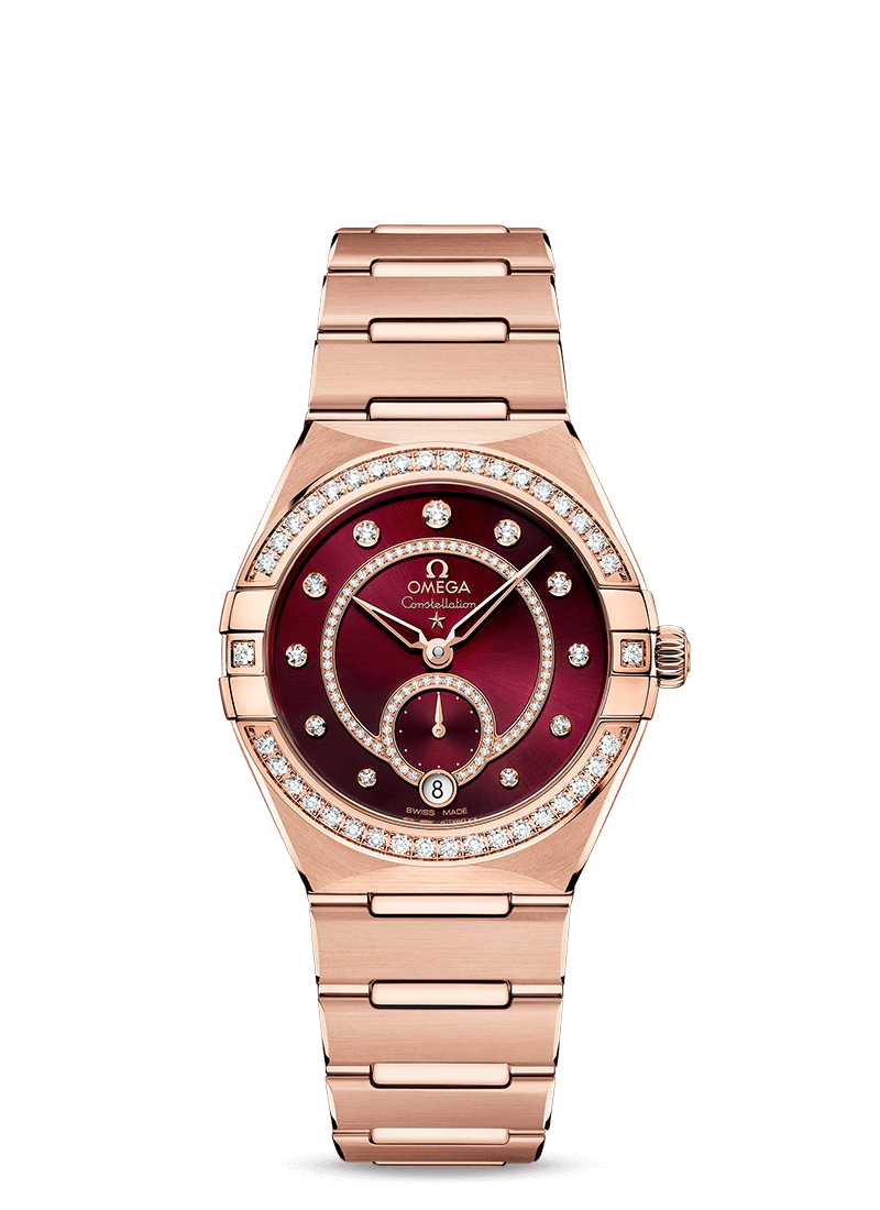 Omega Constellation Co-Axial Master Chronometer Small seconds Sedna™ Gold & Diamonds Lady’s Watch - Premium Luxury Product