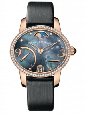 Girard Perregaux Cats Eye Bi-Retro 18K Rose Gold & Diamonds Ladies Watch - Premium Luxury Product