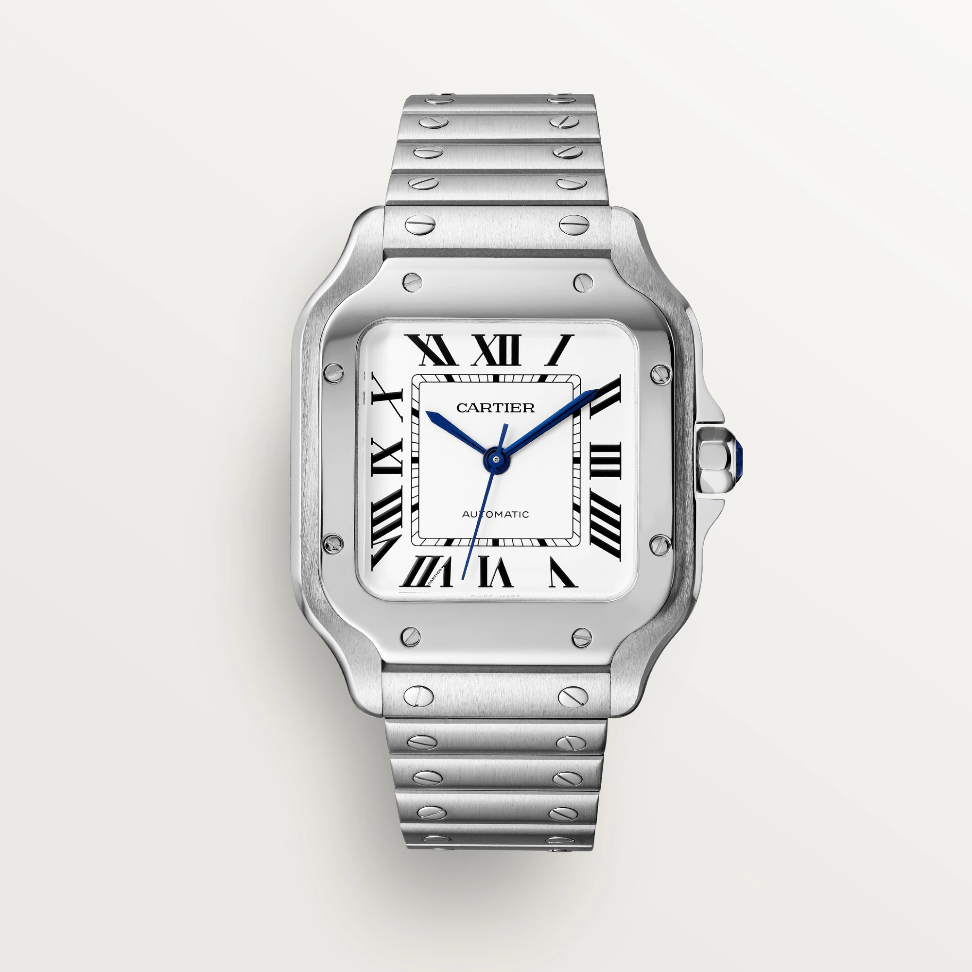 Cartier Santos Stainless Steel Men's Watch - Premium Luxury Product