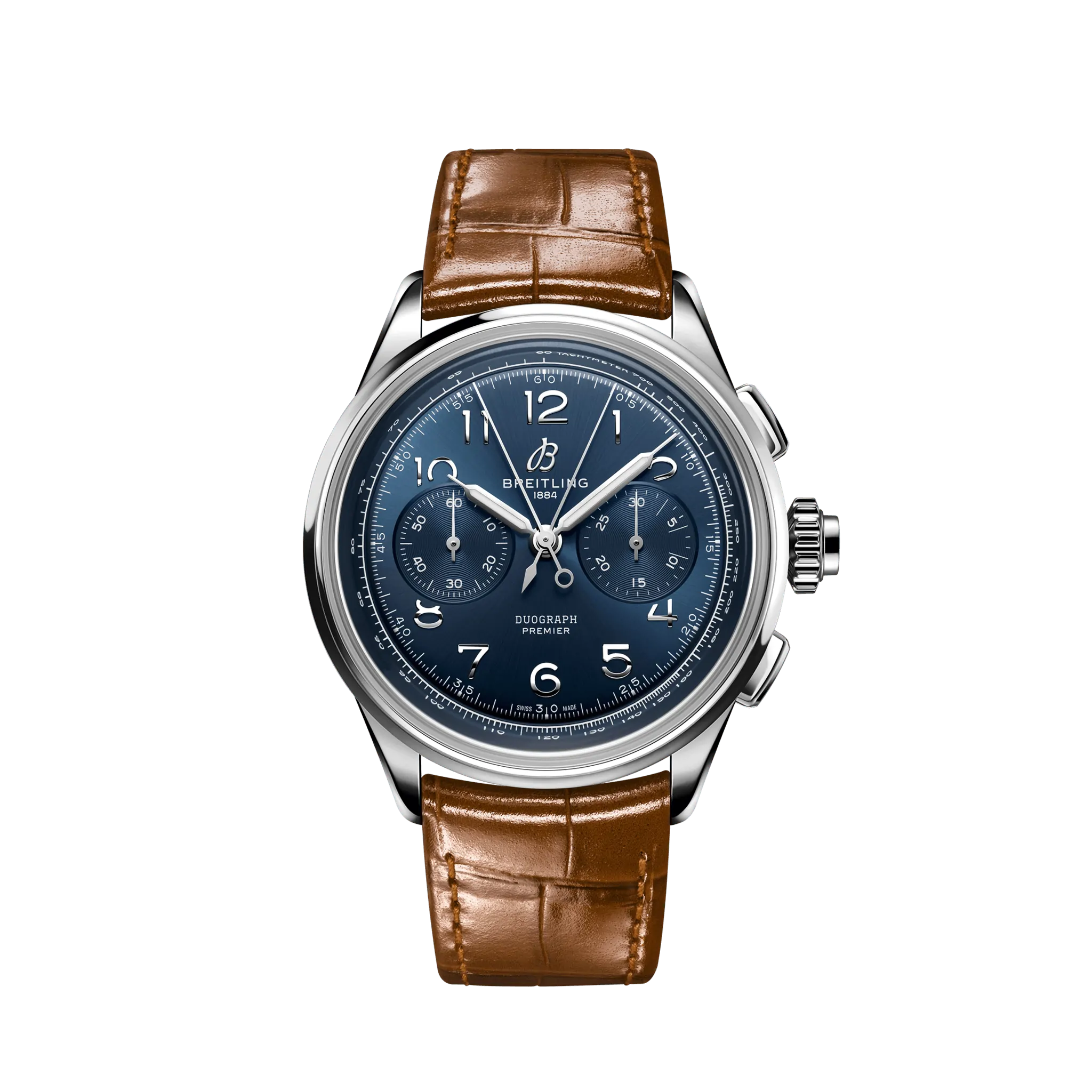 Breitling Premier B15 Chronograph Duograph 42 Stainless Steel Men's Watch - Premium Luxury Product