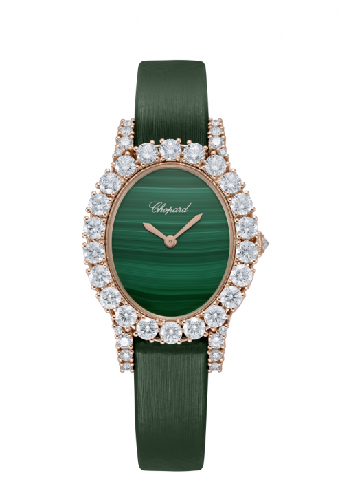 Chopard L’Heure Du Diamant Vintage Oval 18K Rose Gold & Diamonds Ladies Watch