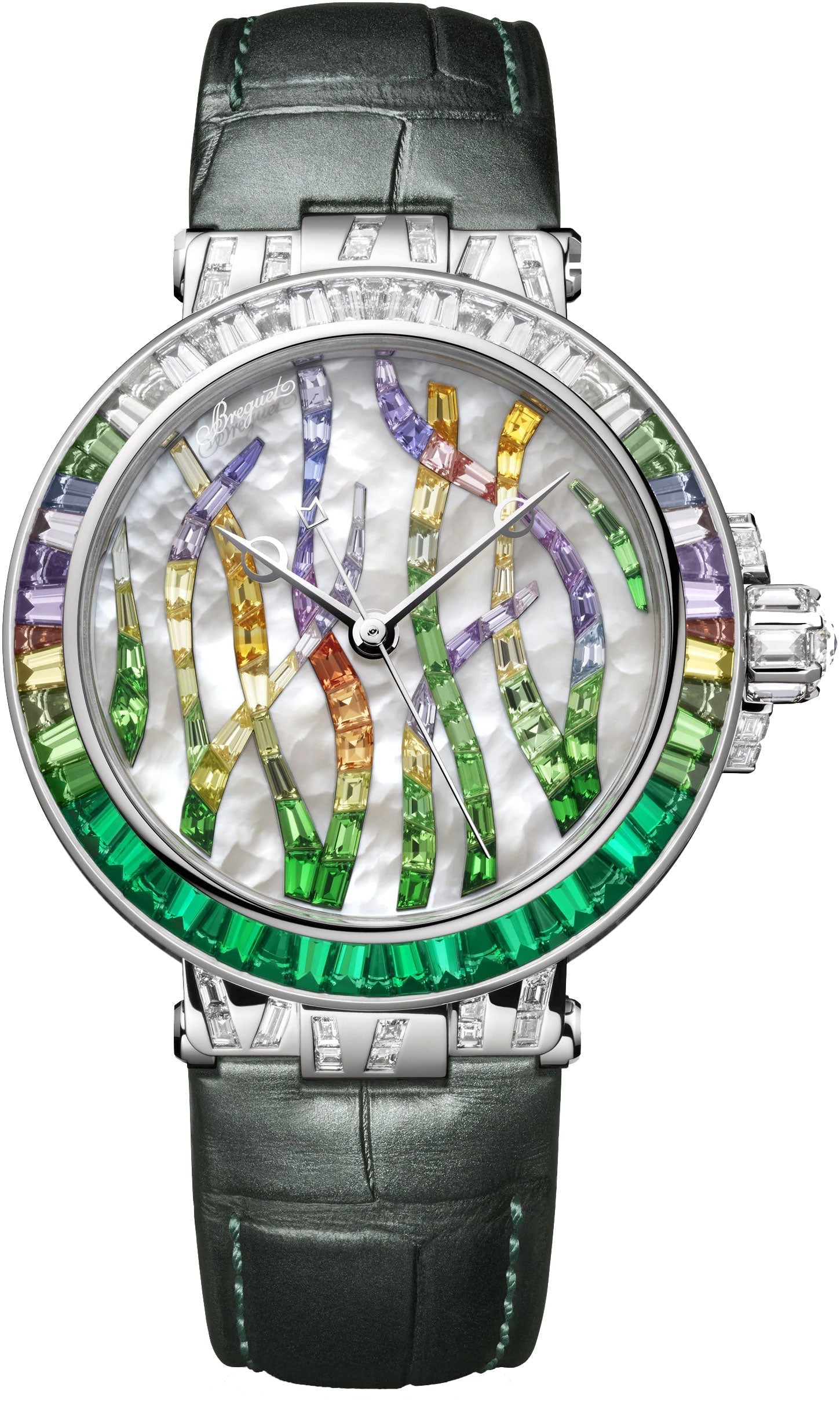 Breguet Marine Haute Joaillerie 18K White Gold 35.8mm Ladies Watch - Premium Luxury Product