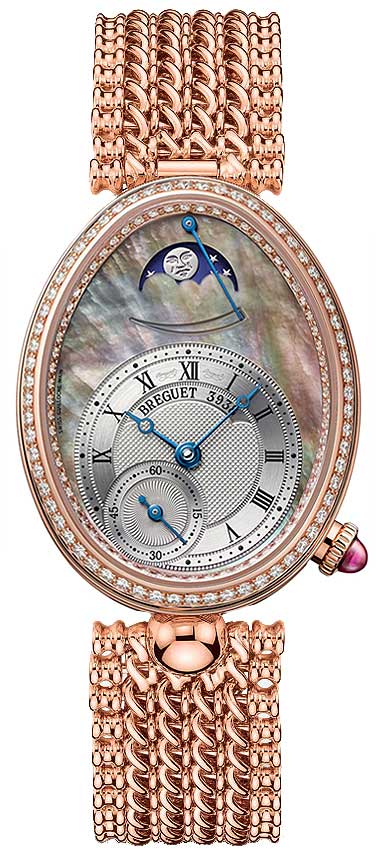 Breguet Reine De Naples 8908 18K Rose Gold &amp; Diamonds Ladies Watch - Premium Luxury Product