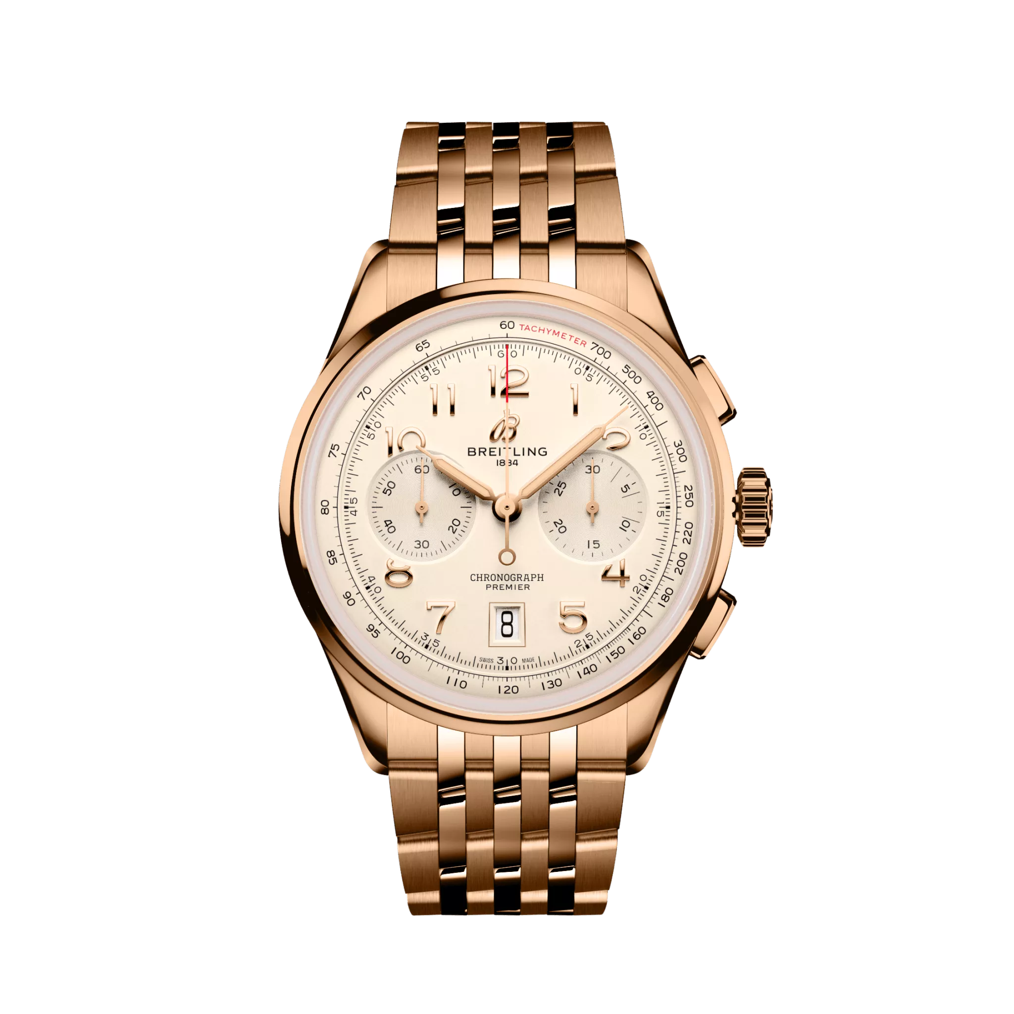 Breitling Premier B01 Chronograph 42 mm 18K Red Gold Men's Watch - Premium Luxury Product