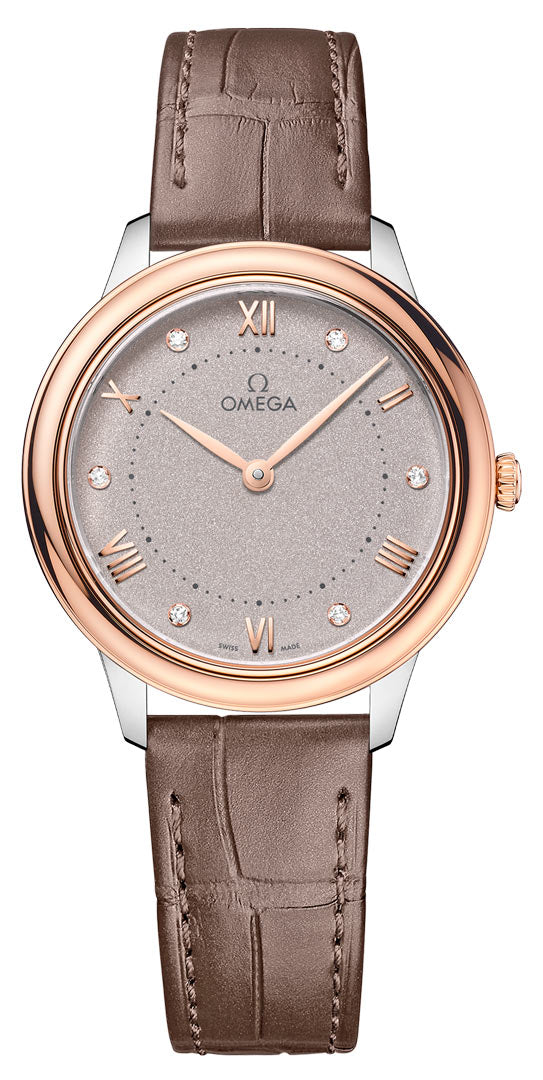Omega De ville Prestige Stainless steel & 18K Sedna™ Gold Lady's Watch - Premium Luxury Product