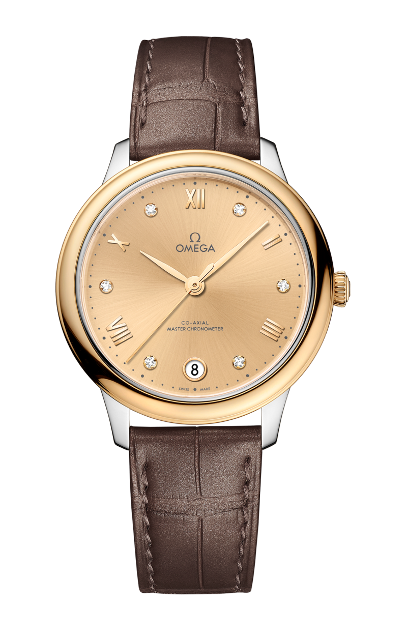Omega De ville Prestige Stainless steel & 18K Yellow Gold Lady's Watch - Premium Luxury Product
