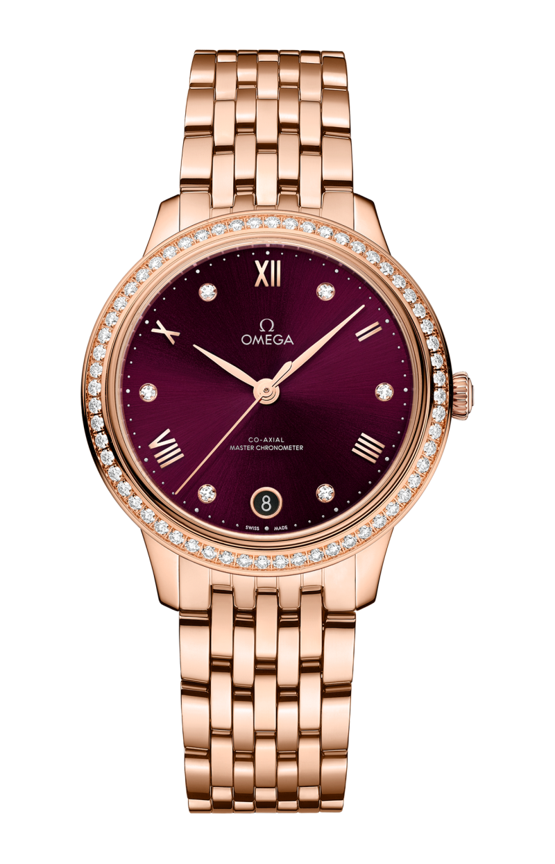 Omega De ville Prestige 18K Sedna™Gold & Diamonds Lady's Watch