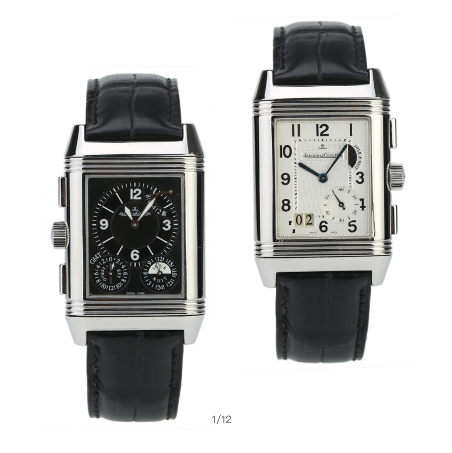 Jaeger-LeCoultre Reverso Grande GMT Stainless steel Men's Watch - Premium Luxury Product