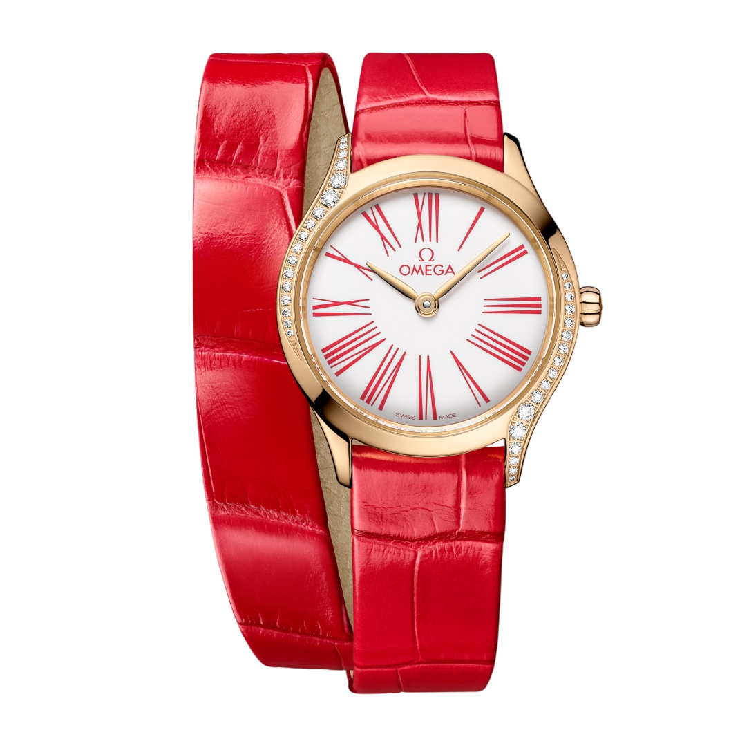 Omega De ville Mini Trésor 18K Moonshine™ Gold & Diamonds Lady's Watch - Premium Luxury Product