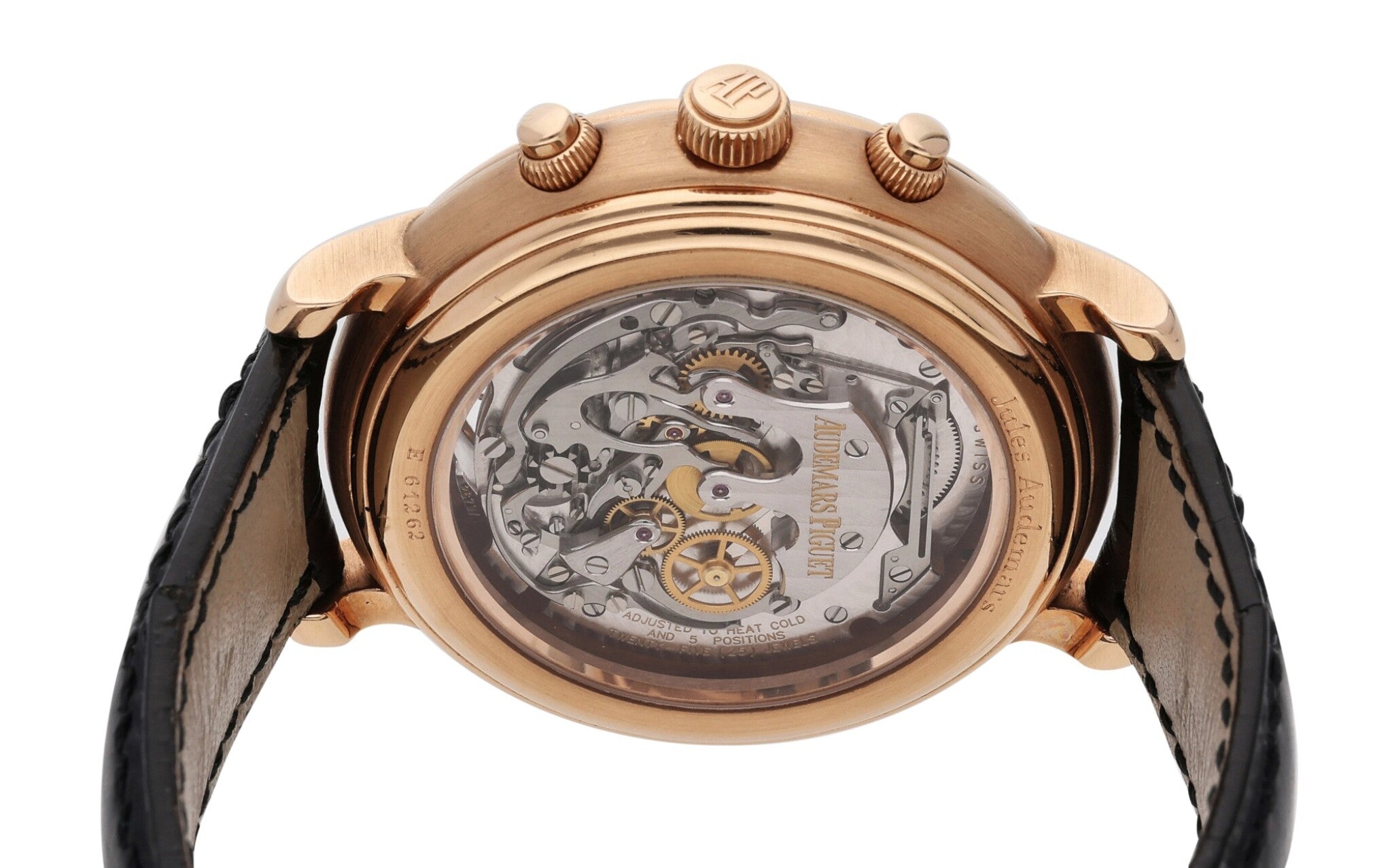 Audemars Piguet Jules Audemars Tourbillon Chronographe 18K Rose Gold Men's Watch - Premium Luxury Product