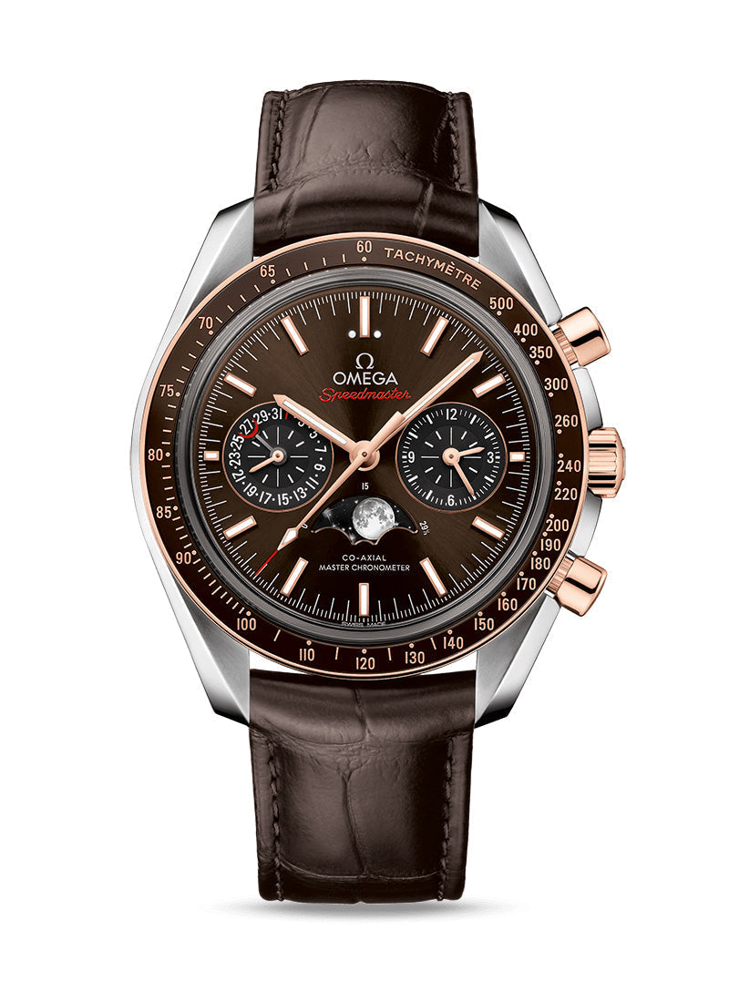 Omega Speedmaster Two Counters MoonPhase Stainless steel & Ceramic Men's Watch - Premium Luxury Product