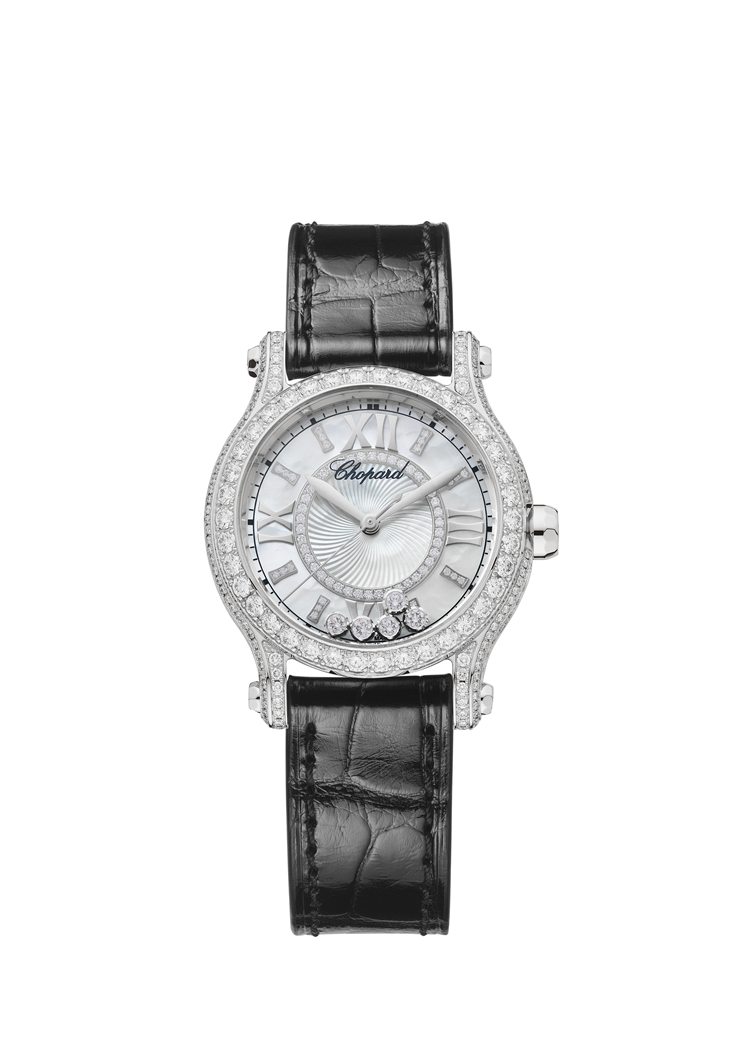 Chopard Happy Sport Joaillerie Ethical 18K White Gold & Diamonds Ladies Watch - Premium Luxury Product