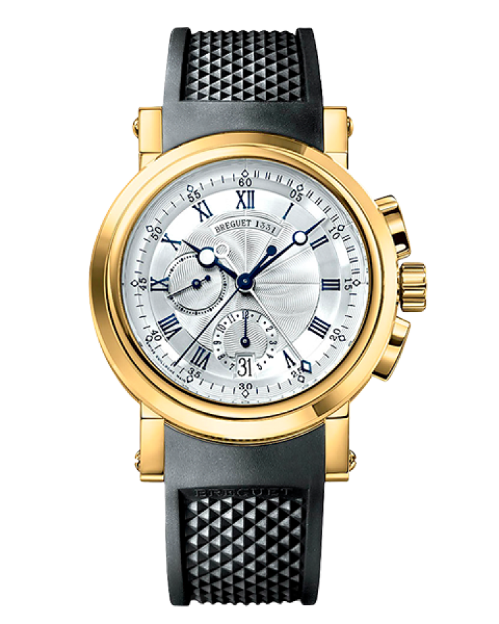 Breguet Marine Chronograph 18k Yellow Gold Men's Watch - Premium Luxury Product