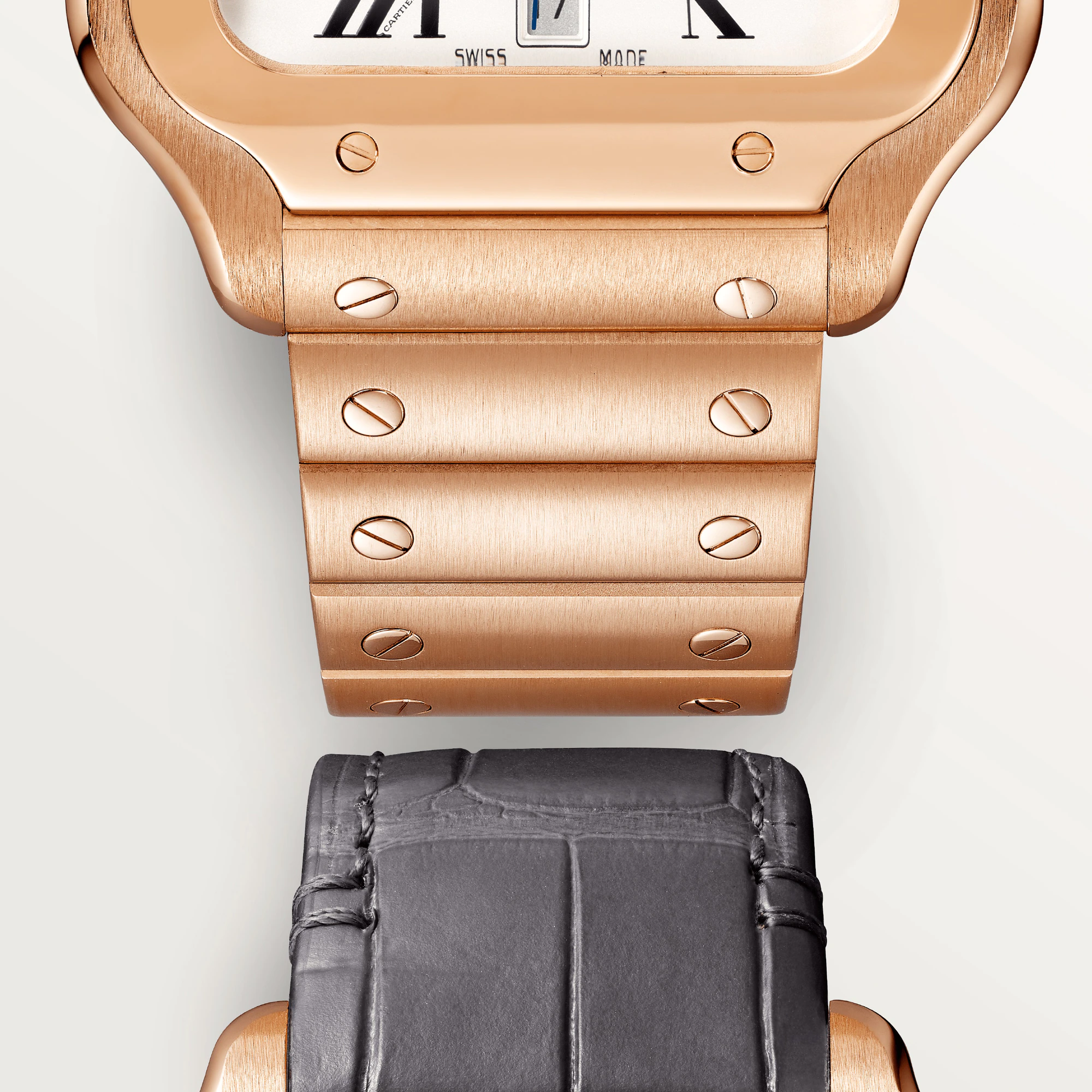 Cartier Santos Rose Gold Men's Watch