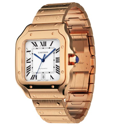 Cartier Santos Rose Gold Men's Watch